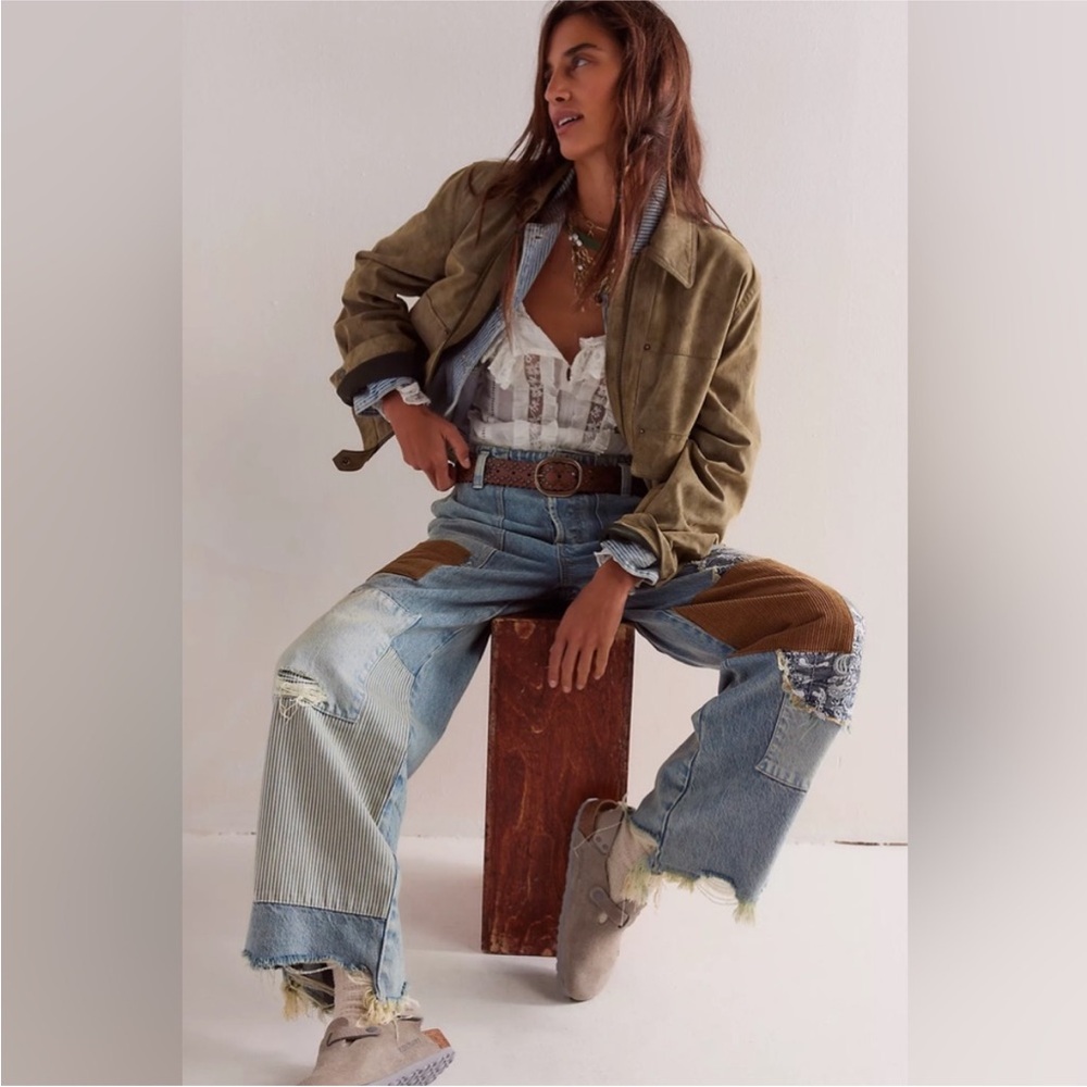 We The Free Popular Demand Patched Jeans - Picture 4 of 8